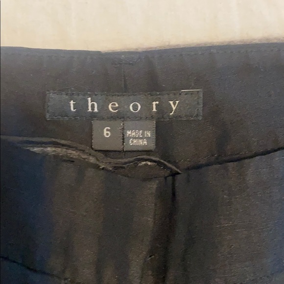 Theory Linen Trouser - Picture 4 of 5